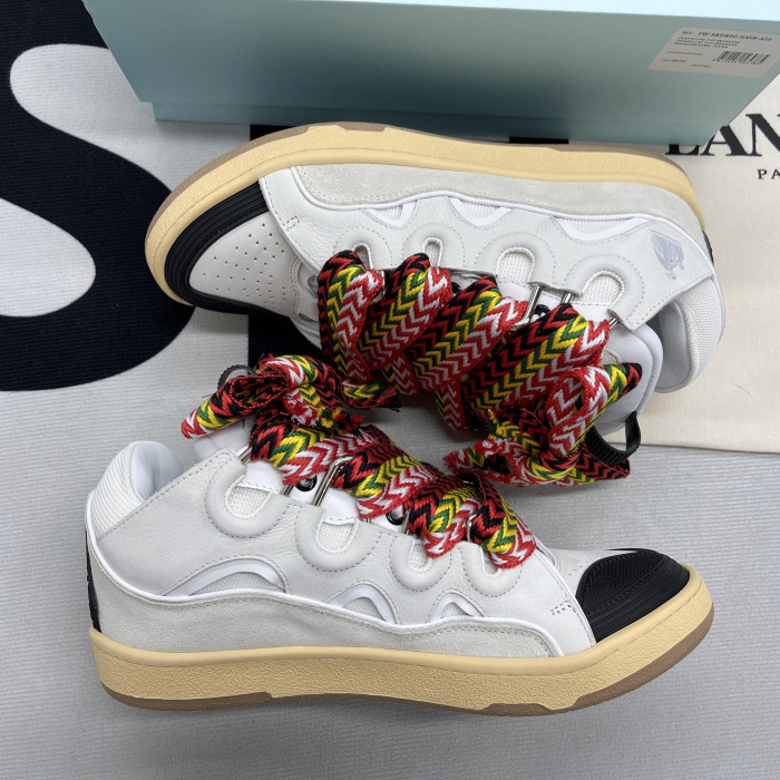 lanvin leather curb white ivory