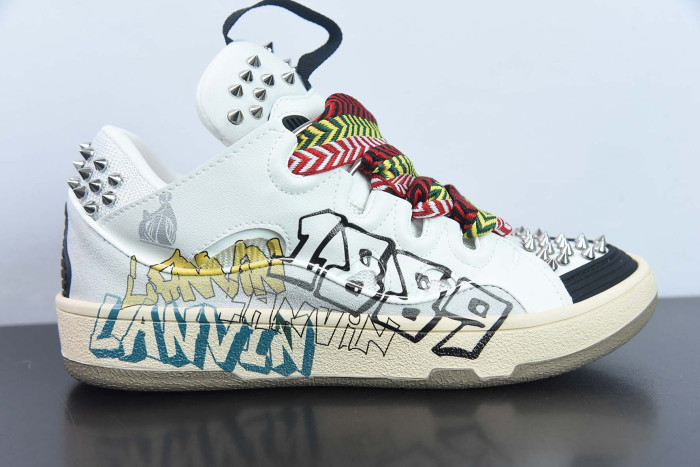lanvin curb sneaker graffiti