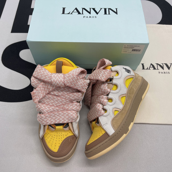 lanvin leather curb beige yellow h200509