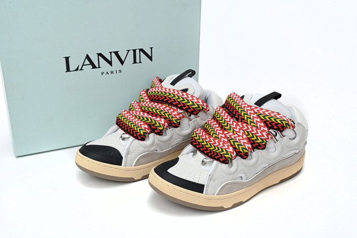 lanvin leather curb white ivory