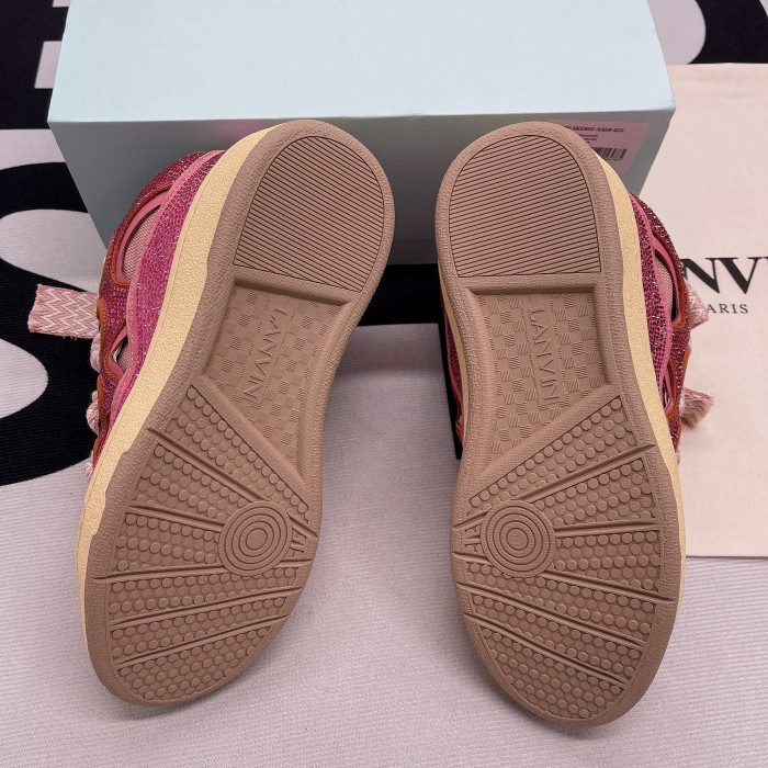 lanvin leather curb pink