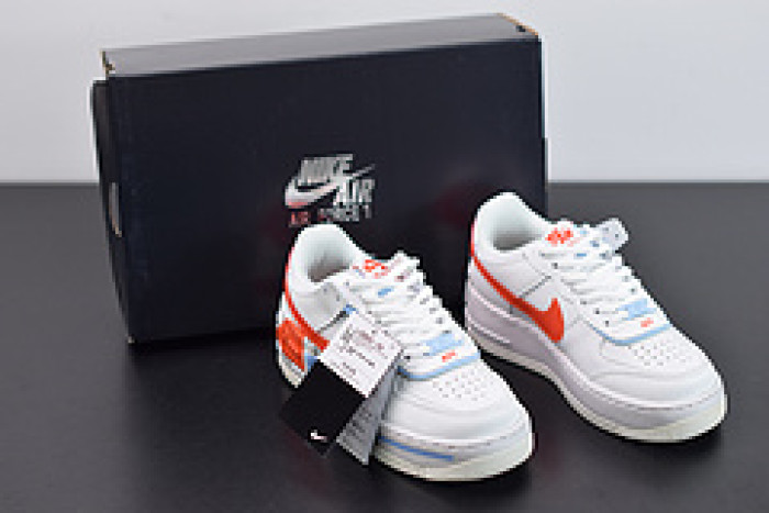 nike air force 1 shadow summit white team orange cq9503-100