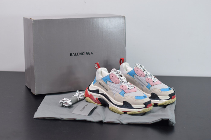 balcia triple s white blue 524039 w09oh 4196