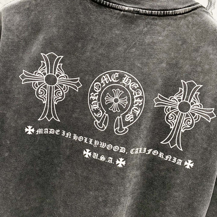 Chrome Hearts Short Sleeve Shirt The make old cross-shaped letters CP00110