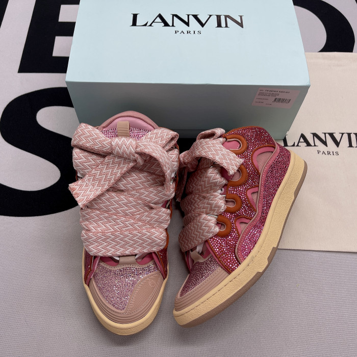 lanvin leather curb pink