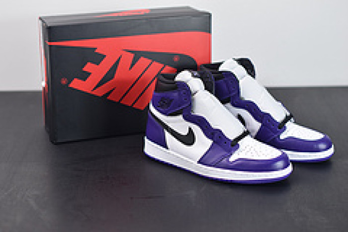air jordan 1 retro high court purple white 555088-500