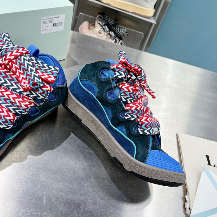 lanvin leather curb taurus blue p2220