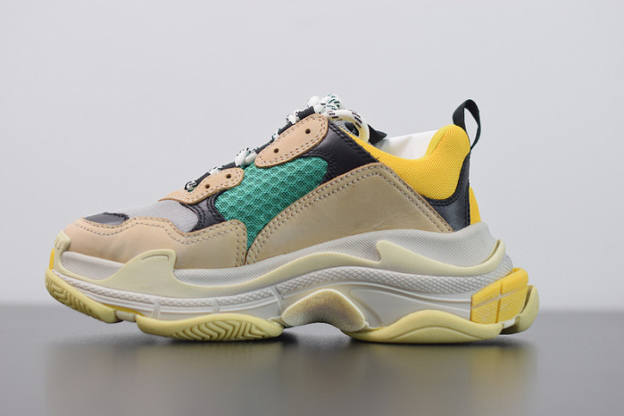 balcia triple s beige green yellow 483513 w06e3 7070