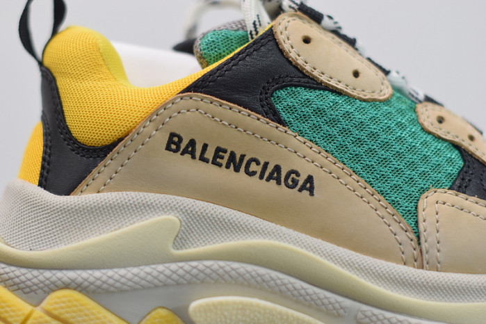 balcia triple s beige green yellow 483513 w06e3 7070