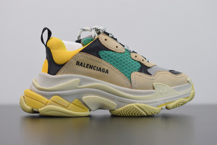 balcia triple s beige green yellow 483513 w06e3 7070