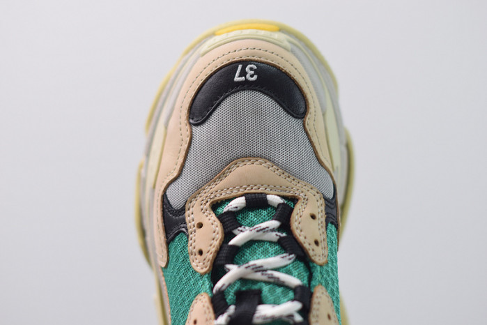 balcia triple s beige green yellow 483513 w06e3 7070