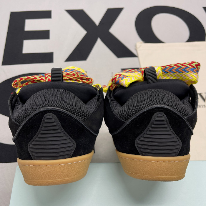 lanvin leather curb black