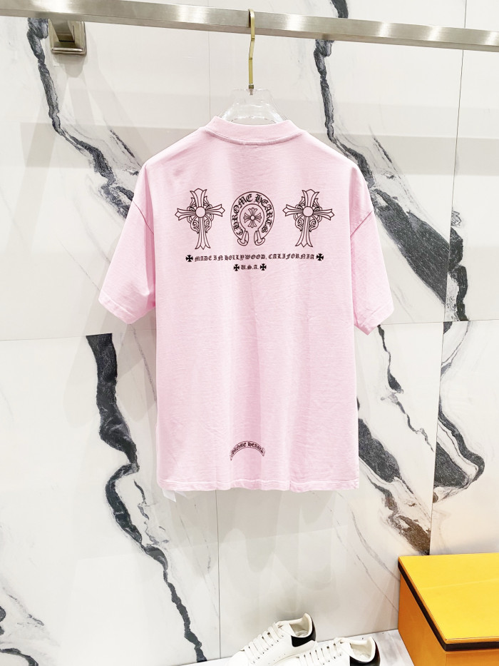 Chrome Hearts Short Sleeve Shirt The make old cross-shaped letters CP00110