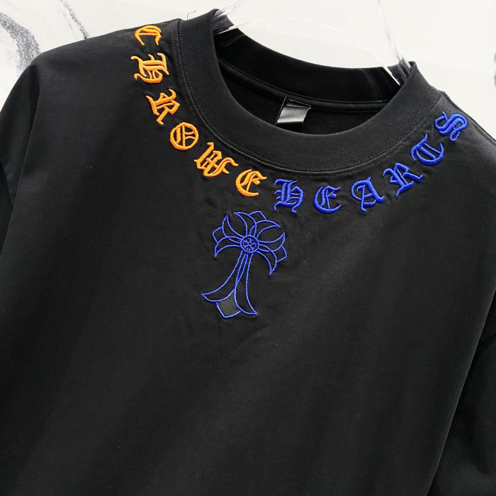 Chrome Hearts Short Sleeve Shirt cross-shaped letters CP00111