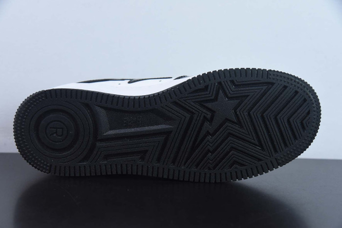 bape sta to low black whit e001fwh701001_blk_a