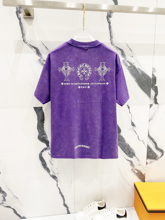 Chrome Hearts Short Sleeve Shirt The make old cross-shaped letters CP00110