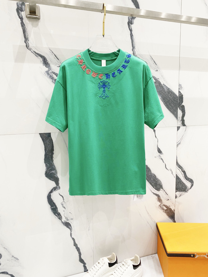 Chrome Hearts Short Sleeve Shirt cross-shaped letters CP00111