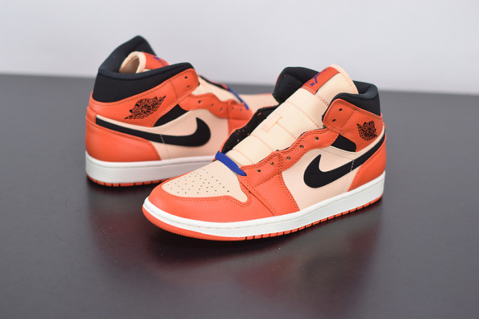 air jordan 1 mid team orange black 852542-800