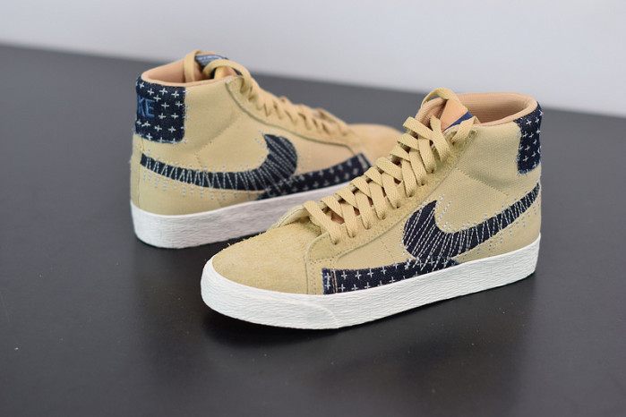 nike sb zoom blazer mid sashiko sesame ct0715-200