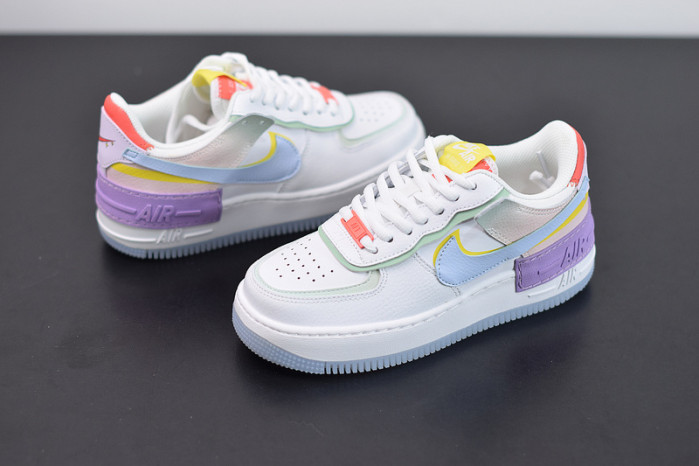 nike air force 1 shadow white hydrogen blue purple cw2630-141