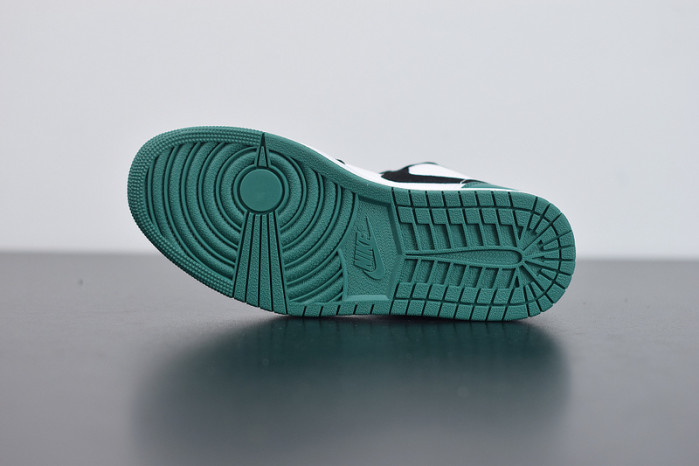 air jordan 1 low white black mystic green 553558-113