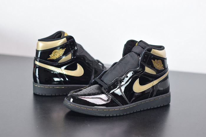 air jordan 1 retro high black metallic gold 555088-032
