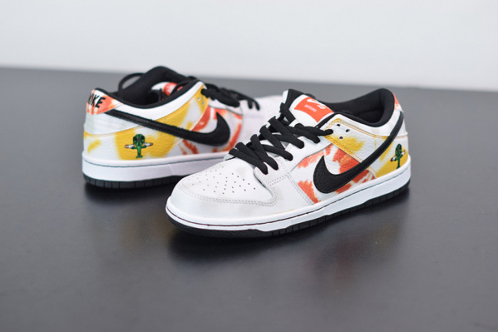 nike sb dunk low raygun tie-dye white bq6832-101