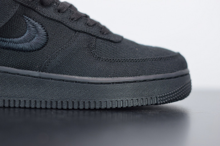 stussy x nike air force 1 low “black” cz9084-001