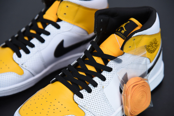 air jordan 1 mid “university gold” bq6472-107
