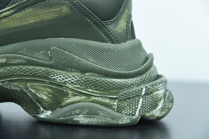 balcia triple s sneaker faded green