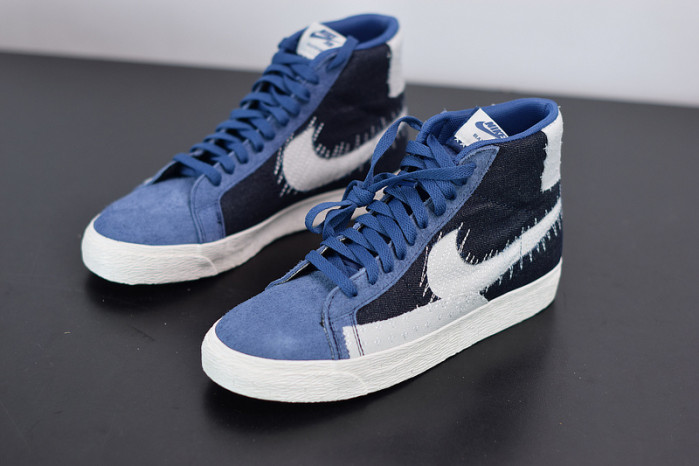 nike sb zoom blazer mid sashiko mystic navy ct0715-400