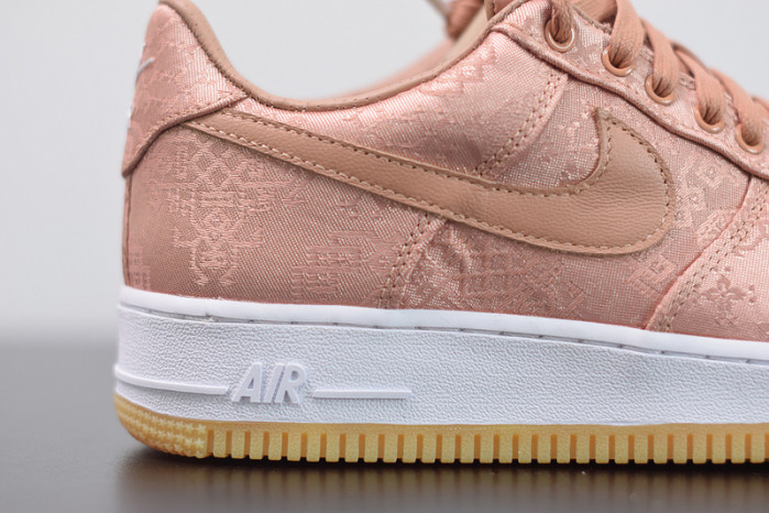 nike air force 1 low clot rose gold silk cj5290-600
