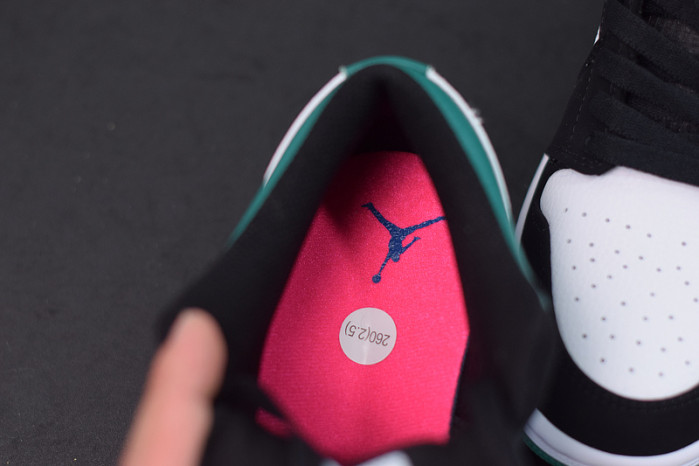 air jordan 1 low white black mystic green 553558-113