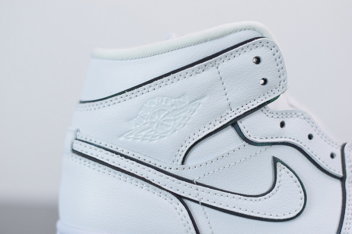 air jordan 1 mid iridescent reflective white ck6587-100