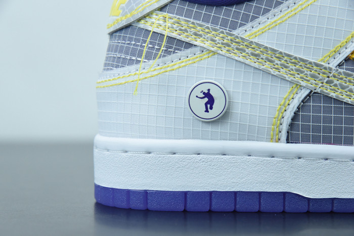 nike dunk low union passport pack grey purple dj9649-500