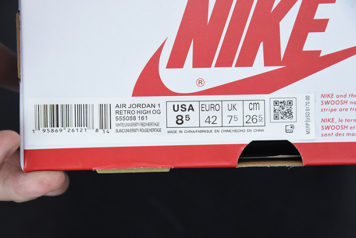 jordan 1 retro high og heritage 555088-161