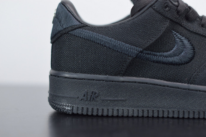 stussy x nike air force 1 low “black” cz9084-001