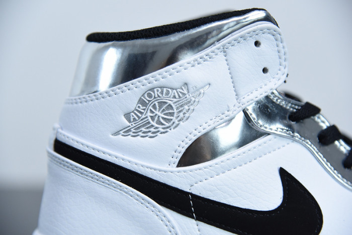 air jordan 1 mid white silver 554724-121