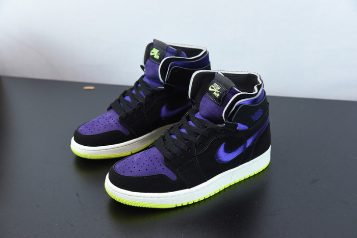 air jordan 1 high zoom air cmft black court purple lemon venom ct0979-001