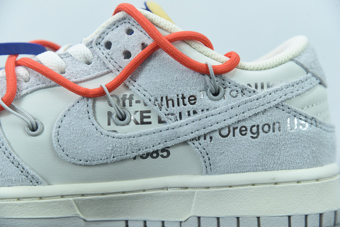off-white x nike sb dunk low “13 of 50” ow dj0950-110