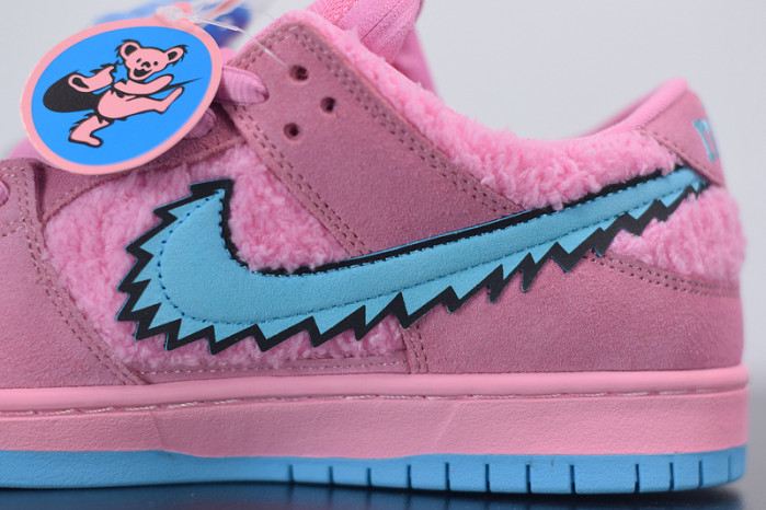 nike sb dunk low grateful dead bears pink cj5378-600