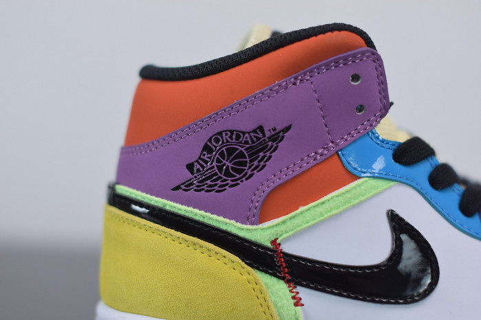 air jordan 1 mid se multi-color cw1140-100
