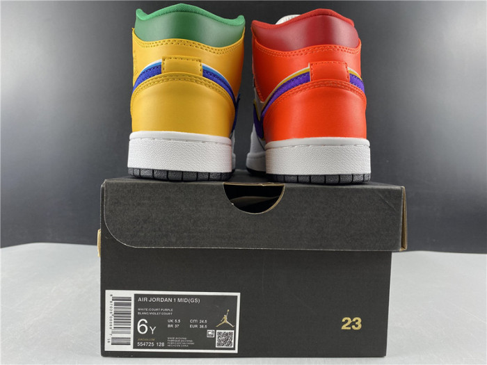 air jordan 1 mid alternate multi-color 554725-128