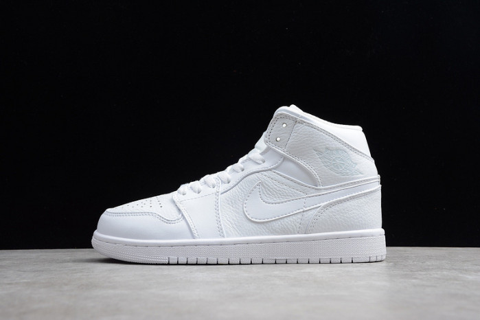 air jordan 1 mid triple white 554724-109