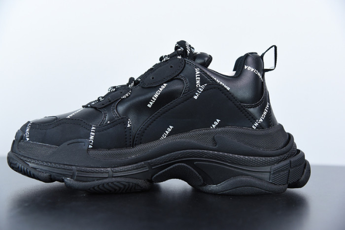 balcia triple s black logo 536737 w2fa1 1090