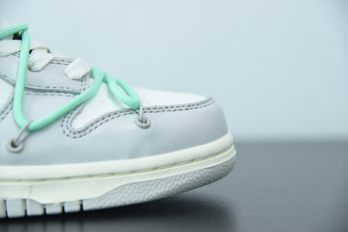 off-white x nike sb dunk low 04 of 50 ow white grey green dm1602-114