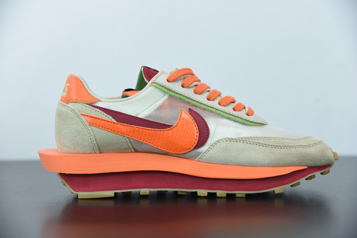fragment design x sacai x nk ldwaffle orange dh1347-100