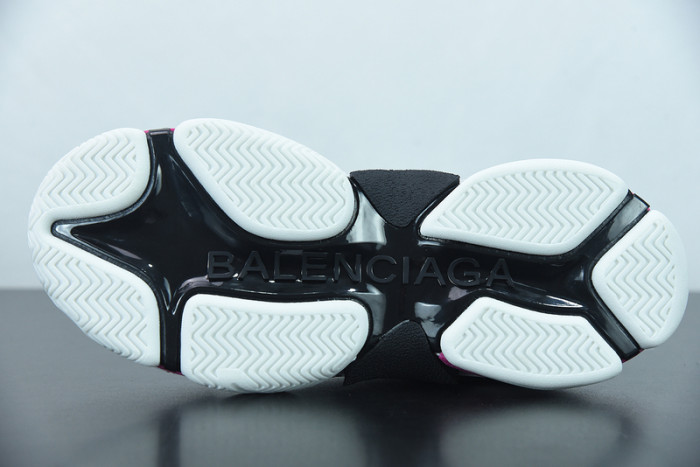 balcia triple s all over logo white pink sneaker