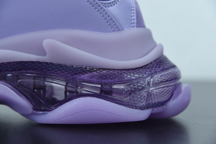 balcia triple s sneaker clear sole purple