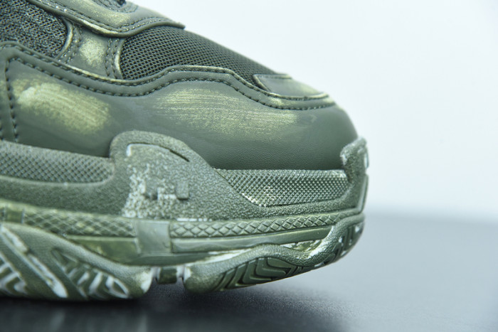 balcia triple s sneaker faded green